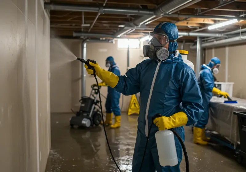 Basement Sanitization and Antimicrobial Treatment process in Byrnes Mill, MO